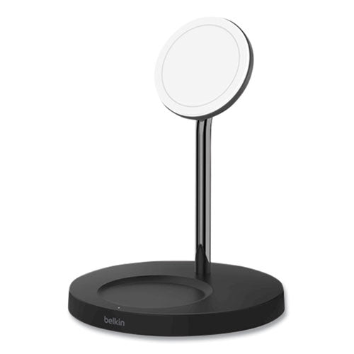 Boost Charge Pro 2-in-1 Wireless Charger Stand, 15 W, Black