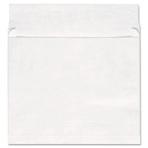 Deluxe Tyvek Expansion Envelopes, Open-end, 2" Capacity, #13 1/2, Square Flap, Self-adhesive Closure, 10 X 13, White, 100/box