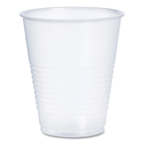 High-impact Polystyrene Squat Cold Cups, 12 Oz, Translucent, 50 Cups/sleeve, 20 Sleeves/carton
