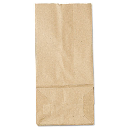 Grocery Paper Bags, 35 Lb Capacity, #5, 5.25" X 3.44" X 10.94", Kraft, 500 Bags