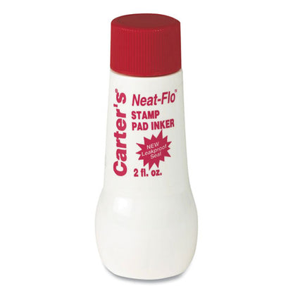 Neat-flo Stamp Pad Inker, 2 Oz Bottle, Red