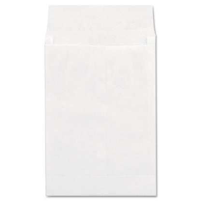 Deluxe Tyvek Expansion Envelopes, Open-end, 1.5" Capacity, #13 1/2, Square Flap, Self-adhesive Closure, 10 X 13, White,100/bx