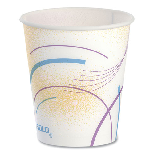 Paper Water Cups, Cold, 5 Oz, Meridian Design, Multicolored, 100/sleeve, 25 Sleeves/carton