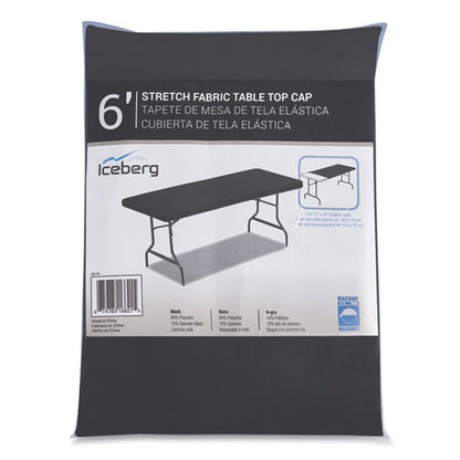 Igear Fabric Table Top Cap Cover, Polyester, 30 X 72, Black