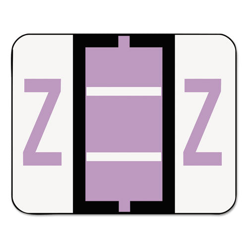 A-z Color-coded End Tab Filing Labels, Z, 1 X 1.25, White, 500/roll