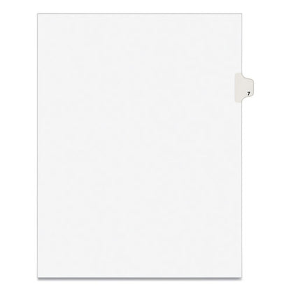 Preprinted Legal Exhibit Side Tab Index Dividers, Avery Style, 10-tab, 7, 11 X 8.5, White, 25/pack