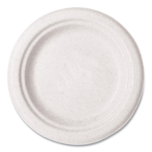 Nourish Molded Fiber Tableware, Plate, 6", White, 1,000/carton