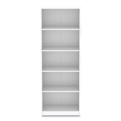 Five-shelf Bookcase, 27.56" X 11.42" X 77.56", White