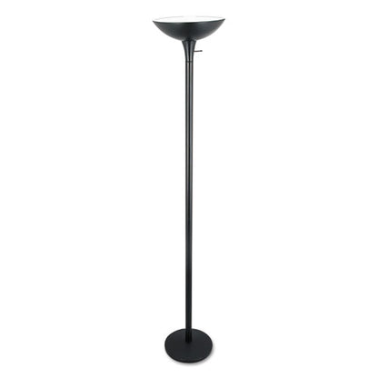 Torchier Floor Lamp, 12.5w X 12.5d X 72h, Matte Black