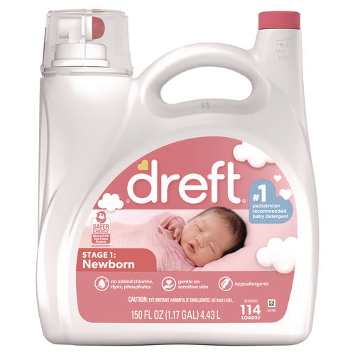 Ultra Laundry Detergent, Baby Powder Scent, 150 Oz Bottle, 4/carton