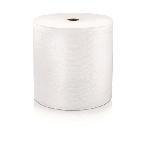 Hard Wound Roll Towel. 1-ply, 7” X 1,000 Ft, White, 6 Rolls/carton