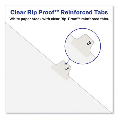 Avery-style Preprinted Legal Side Tab Divider, 26-tab, Exhibit D, 11 X 8.5, White, 25/pack, (1374)