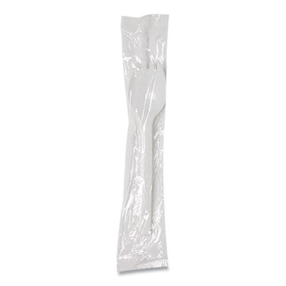 Individually Wrapped Mediumweight Polystyrene Cutlery, Spork, White, 1,000/carton