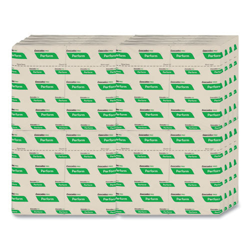 Perform Interfold Napkins, 1-ply, 6.5 X 4.25, Natural, 376/pack, 16 Packs/carton