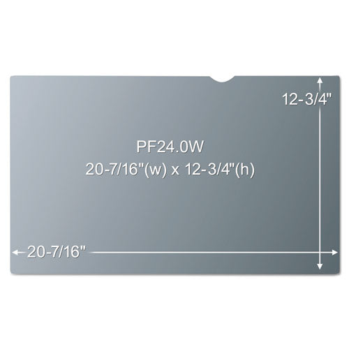 Frameless Blackout Privacy Filter For 24" Widescreen Flat Panel Monitor, 16:10 Aspect Ratio