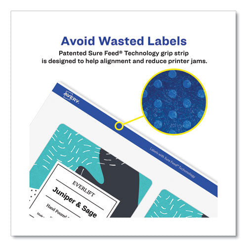 Durable Water-resistant Wraparound Labels W/ Sure Feed, 3.25 X 7.75, 16/pk
