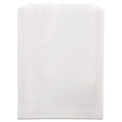 Grease-resistant Single-serve Bags, 6.5" X 8", White, 2,000/carton