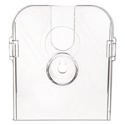 Docuholder For Countertop/wall-mount W/card Holder, 4.38w X 4.25d X 7.75h, Clear