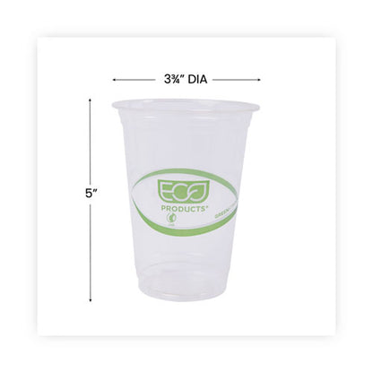 Greenstripe Renewable And Compostable Cold Cups Convenience Pack, Clear, 16 Oz, 50/pack
