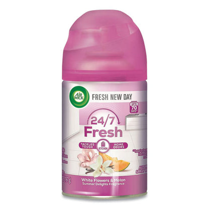 Freshmatic Life Scents Starter Kit, White Flowers And Melon Summer Delights, 5.89 Oz Aerosol Spray
