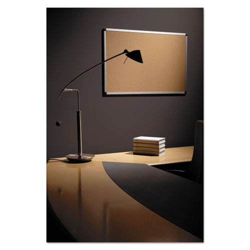 Value Cork Bulletin Board With Aluminum Frame, 24 X 36, Tan Surface, Silver Aluminum Frame
