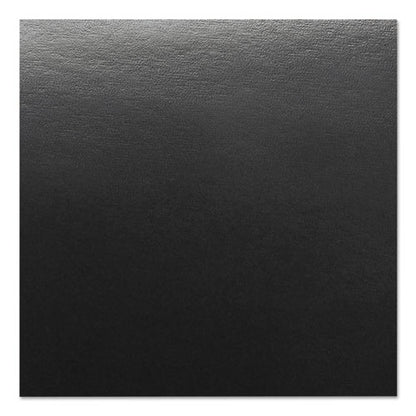 Leather-look Presentation Covers For Binding Systems, Black, 11.25 X 8.75, Unpunched, 50 Sets/pack
