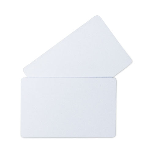 Pvc Id Badge Card, 3.38 X 2.13, White, 100/pack