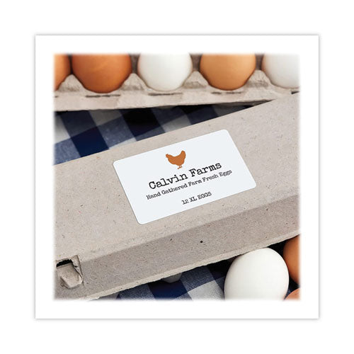 Shipping Labels With Trueblock Technology, Laser Printers, 2.5 X 4, White, 8/sheet, 100 Sheets/pack