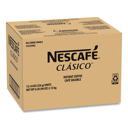 Clasico Dark Roast Instant Coffee, 8 Oz, 12/carton
