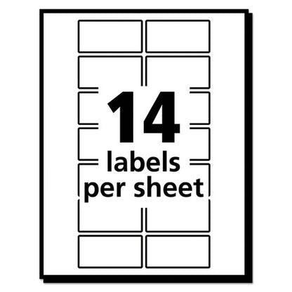 Removable Multi-use Labels, Inkjet/laser Printers, 0.75 X 1.5, White, 14/sheet, 36 Sheets/pack, (5430)