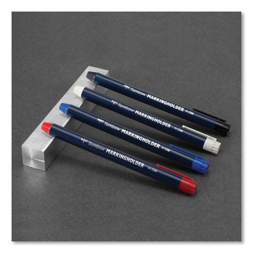 Mechanical Wax-based Marking Pencil Refills, 4.4 Mm, Blue, 10/box