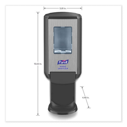 Cs4 Hand Sanitizer Dispenser, 1,200 Ml, 4.88 X 8.19 X 11.38, Graphite