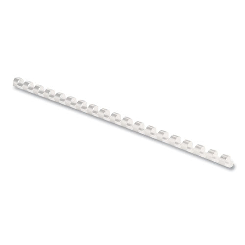 Plastic Comb Bindings, 5/16" Diameter, 40 Sheet Capacity, White, 100/pack