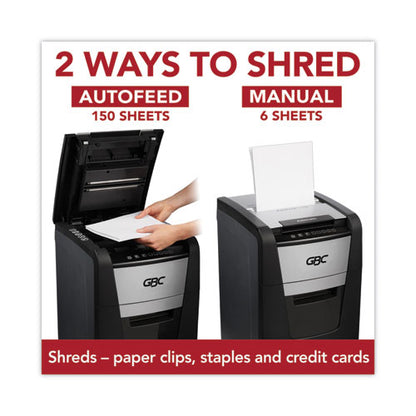 Autofeed+ 150m Micro-cut Home Shredder, 150 Auto/6 Manual Sheet Capacity