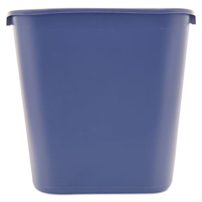 Deskside Recycling Container, Medium, 28.13 Qt, Plastic, Blue