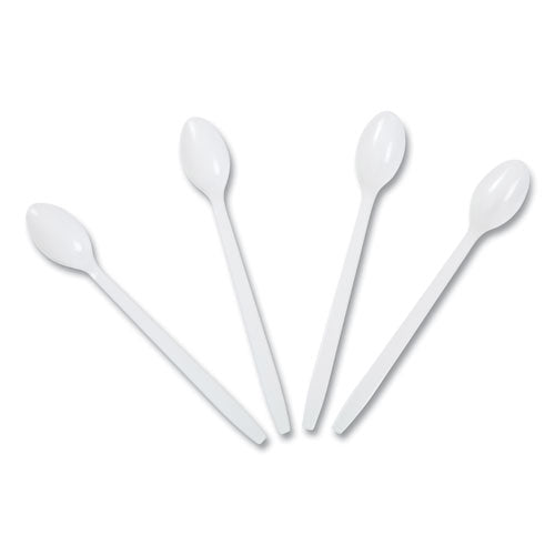 Polypropylene Cutlery, Soda Spoon, 7.87", White, 1,000/carton