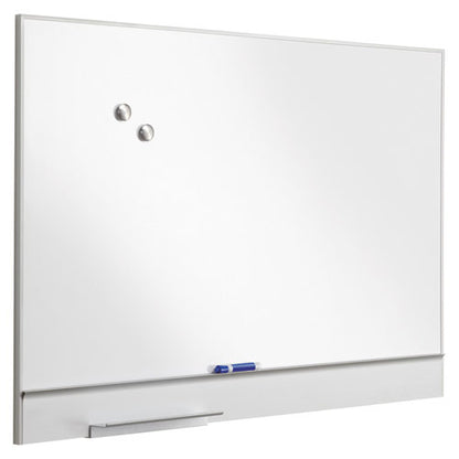 Polarity Magnetic Dry Erase White Board, 48 X 32, White Surface, Silver Aluminum Frame