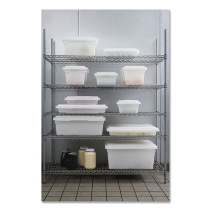 Food/tote Boxes, 21.5 Gal, 26 X 18 X 15, White, Plastic