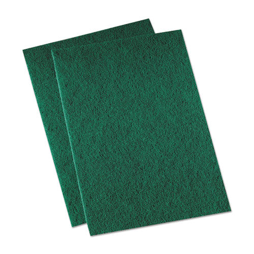Medium Duty Scour Pad, 6 X 9, Green, 20/carton