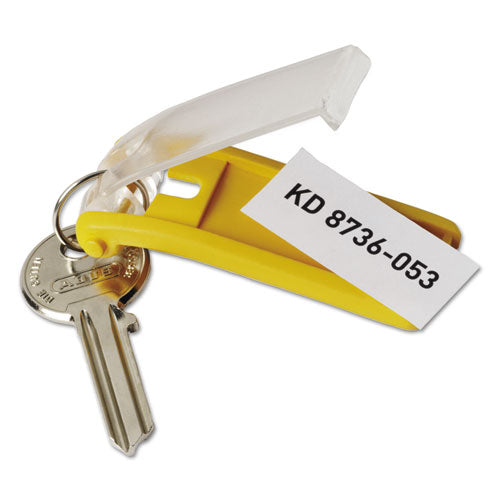 Tags For Locking Key Cabinets, Plastic, 1.13 X 2.75, Dark Blue, 6/pack