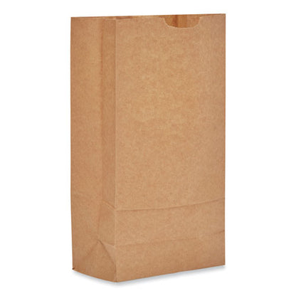 Grocery Paper Bags, 50 Lb Capacity, #10, 6.31" X 4.19" X 13.38", Kraft, 500 Bags