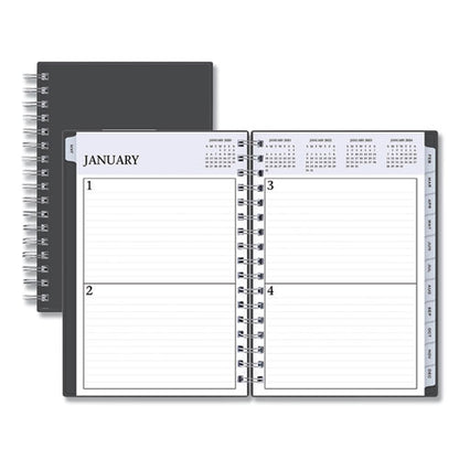 Passages Non-dated Perpetual Daily Planner, 8.5 X 5.5, Black Cover, 60-month (jan To Dec): 2021 To 2025