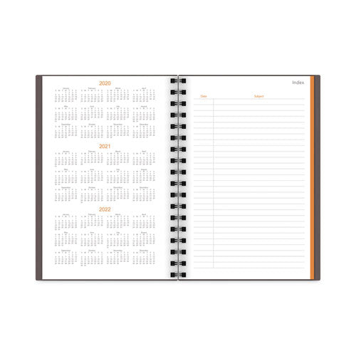 Plan. Write. Remember. Planning Notebook Two Days Per Page , 9 X 6, Gray Cover, Undated