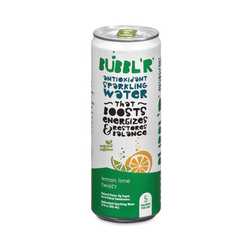 Antioxidant Sparkling Water, Lemon Lime Twist'r, 12 Oz Can, 12 Cans/carton