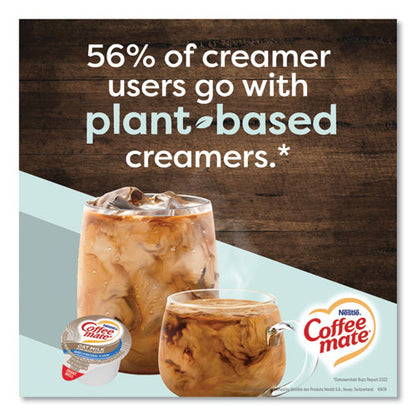 Plant-based Oat Milk Liquid Creamers, Natural Vanilla, 0.38 Oz Mini Cups, 50/box, 4 Boxes/carton