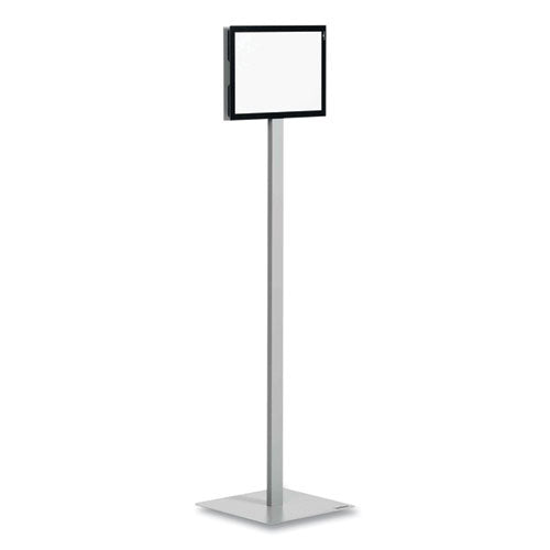 Info Stand Basic Floor Stand, 51.57" Tall, Black Stand, 8.5 X 11 Face