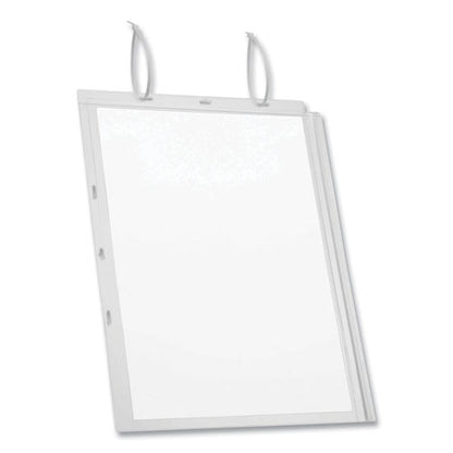 Water-resistant Sign Holder Pockets With Cable Ties, 11 X 17, Clear Frame, 5/pack