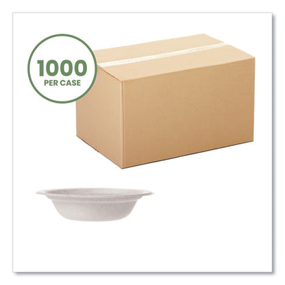 Nourish Molded Fiber Tableware, Bowl, 12 Oz, White, 1,000/carton
