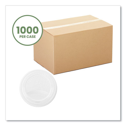 89 Series Hot Cup Lids, Fits 89-series Hot Cups, White, 1,000/carton