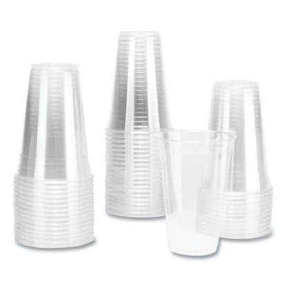 Pet Plastic Cups, 20 Oz, Clear, 1,000/carton